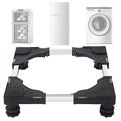 SEISSO Mini Fridge Stand, Adjustable washer dryer stand base with