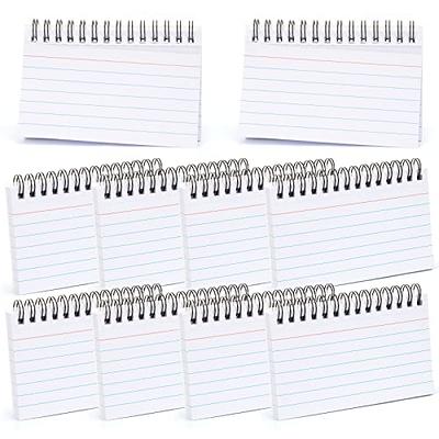 Koogel 500PCS White Index Cards, Ruled Flash Cards with Double Covers  Record Revision Note Paper with Spiral 5x3 Inches for School Office  Household Memory Learning Taking To Do List - Yahoo Shopping