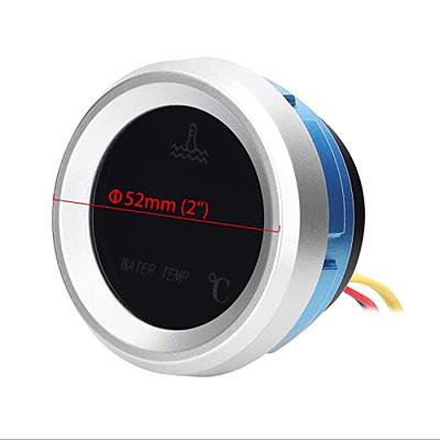 GoolRC 52mm Water Temperature Gauge Car Digital Meter LED Display 9-36V  with Temperature Sensor Alarm Function - Yahoo Shopping