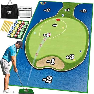 Mini Indoor Golfer Player, Golf Putting Game Competition Pack (Red)