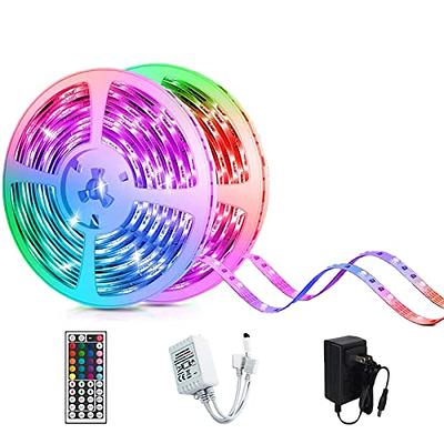 Nexillumi 100 ft LED Lights for Bedroom with Remote Color Changing LED  Strip Lights