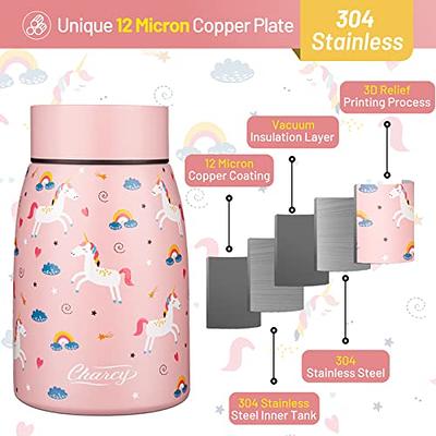 Charcy 14 Ounce Kids Thermos for Hot Food - Soup Thermos Insulated Food Jar  for Hot & Cold Food - Pink Unicorn - Yahoo Shopping