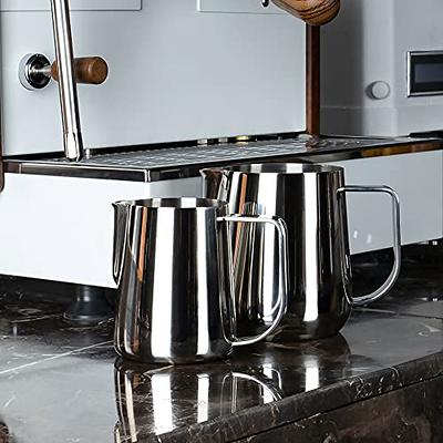 600/900ml 304 Stainless Steel Coffee Milk Frothing Pitcher With