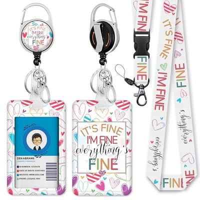 Dumpster Fire Beaded Lanyard for Id Badges and Keys,Cute ID Badge