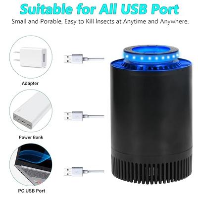 Solar Indoor Fruit Fly Trap & Mosquito Killer,Portable LED Machine,Best  Stinger for Mosquitoes/Moths/Flies 