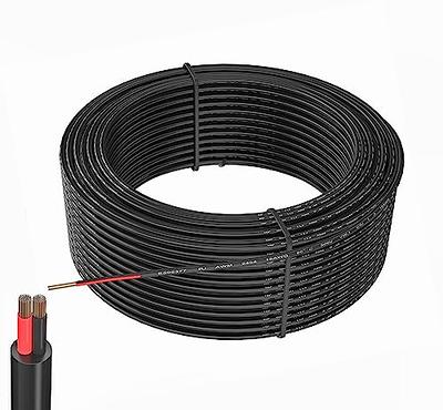 100FT, 16 Gauge, 2pin 2 Color Red Black Cable, Hookup Electrical