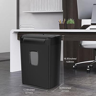 Bonsaii 15-Sheet Home Office Paper Shredder Cross-Cut 40-Minute Heavy