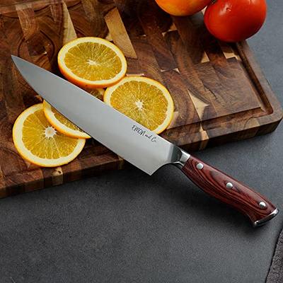 Mad Shark Ultra Sharp Chef Knife, Professional 8 inch Damascus Santoku Knife, Made of Super Damascus Stainless Steel, Non-Stick Blade Kitchen Knife