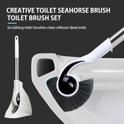 Toilet Brush Bowl Brush Bathroom Brush Under Rim Toilet Brush Scracth-free  Curved