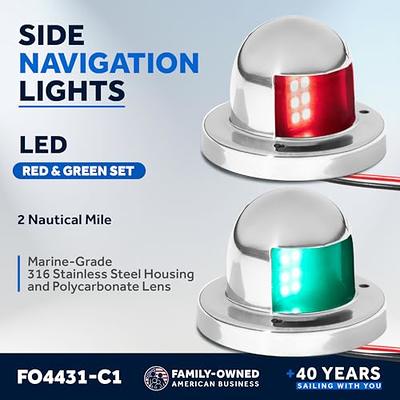 Five Oceans Boat Navigation Lights - LED Bow Light, Navigation