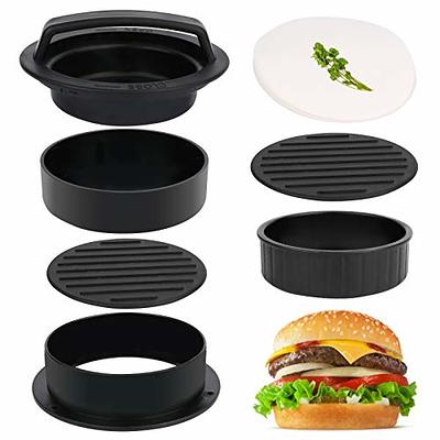 Burger Press 100 Patty Papers Set, Aluminum Non-stick Hamburger