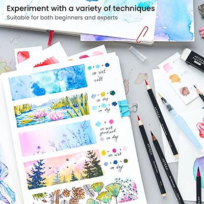 ARTISTRO Watercolor Brush Pens, 48 Colors Set + 2 Water Brush Pens. Unique  Vivid Colors. Real Brush Pens for Artists and Adults. Great for Creating  Illustrations, Calligraphy, and Watercolor Effects : 