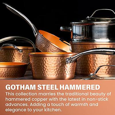 Gotham Steel Diamond Nonstick 8.5 inch & 9.5 inch Square Fry Pan Set