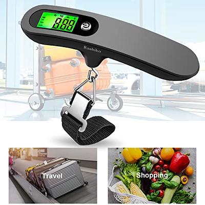 BAGAIL Digital Luggage Scale, 110lbs Hanging Baggage Scale with Backlit LCD  Display, Portable Suitcase Weighing Scale, Travel Luggage Weight Scale