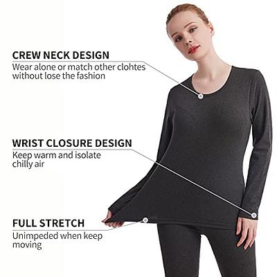 Womens Thermal Underwear Set Long Johns Winter Clothes Base Layer