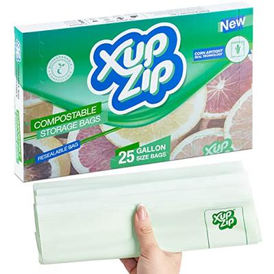 Compostable* Zip Gallon Bags