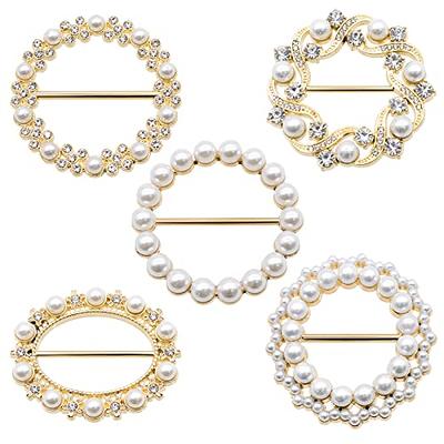 9PCS T-shirt Clips, GTAAOY Silk Scarf Ring Clip for Women, Trendy Alloy  Pearl Rhinestone Scarf Buckles - Yahoo Shopping