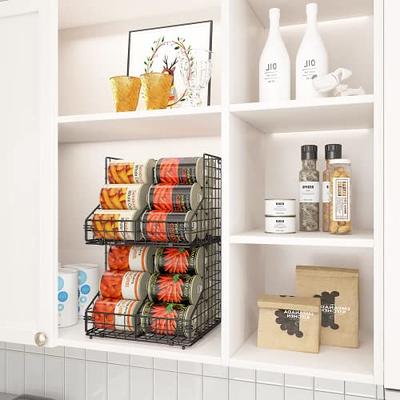 2-Tier Metal Wire Pantry Canned Food Dispenser