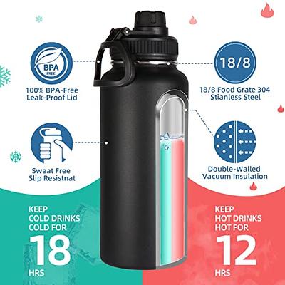 Volhoply 32 oz Insulated Water Bottles Bulk 4 Pack with Straw Lid & Spout  Lid,Stainless Steel Sports Water Bottle,Double Wall Vacuum  Thermos,Leakproof Wide Mouth Metal Flask for Hiking,Camping(Mix,4) - Yahoo  Shopping