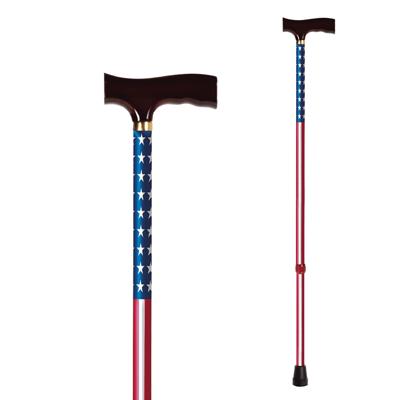 Carex Aluminum Offset Cane with Soft Cushioned Handle - Adjustable Walking  Cane for Men and Women - Silver Color