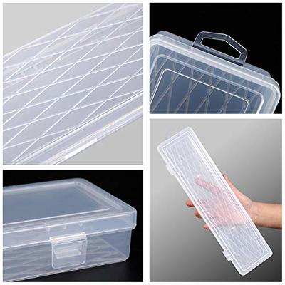 BTSKY 4 Pack Extra Large Capacity Storage Box for Pencils, Stackable  Translucent Clear Desk Organizer Box Office Supplies Storage Organizer for  Gel