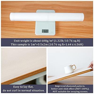HooTown Shelf Liner Kitchen Cabinet Drawer Mats 23.6 Inch Wide x 32.8 Feet  Long, Non Slip EVA Plastic Water Resistant Pad for Bathroom Drawers,Shoe