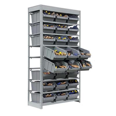 KING'S RACK Gray 8-Tier Botless Bin Storage System Garage Storage Rack (24  Plastic Bins in 8 Tier) - Yahoo Shopping