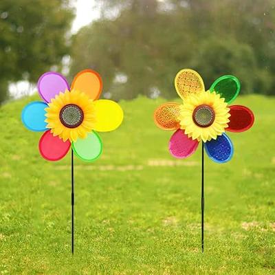  Flower Butter-Fly Wind Spinner Outdoor Clearance,12