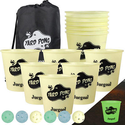 TUAHOO Giant Yard Pong Outdoor Games for Adults & Family Yard Tossing Game  with Buckets and Balls for Tailgate, BBQ, Beach, Camping, Pool, Lawn,  Backyard - Yahoo Shopping