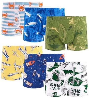 JAHSIYI Boys Underwear Size 8 Kids Boxer Briefs 100 Percent Cotton