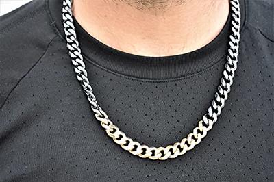 Men's 9mm 925 Sterling Silver 26 inch Cuban Curb Link Chain Necklace