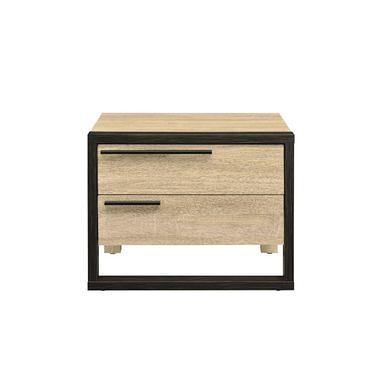 3 Drawer Organizer Black Metal with Natural Wood - Brightroom