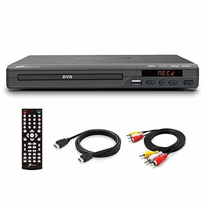  Arafuna Mini DVD Players for TV, DVD Player HDMI with Remote  Control and RCA Cord, 1080P HD Region Free DVD Players Compatible with  USB/TF Card, Small Compact CD/DVD Player for Home