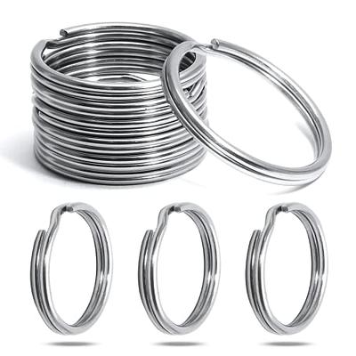 Double Split Rings for Keychains - Stainless Steel Double Jump