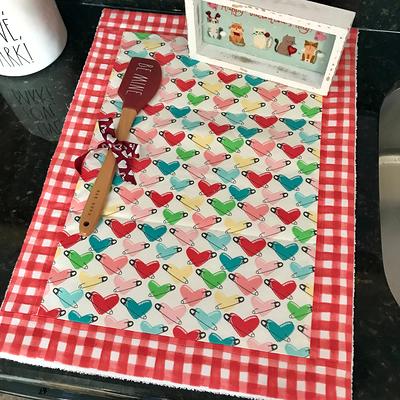 Floral Paws Silicone Dish Drying Mat