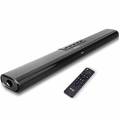 Sound Bars for TV, OXS 4 Speakers TV Sound Bar, Deep Bass, Bluetooth 5.0  Compact Soundbar, 80 Watts, Easy Setup with Mount Kit, 3D Surround Stereo