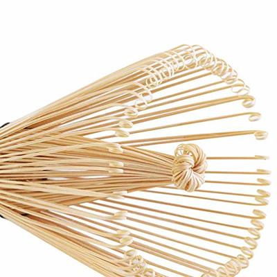  Bamboo Whisk (Chasen) and Hooked Bamboo Scoop (Chashaku) - Matcha  Tea Whisk for Matcha Tea Preparation - MATCHA DNA Brand - Traditional Matcha  Whisk Made from Durable and Sustainable Golden Bamboo 