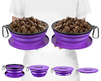 Vealind Stackable Dog Water Bowl Dispenser and Large Food Bowls