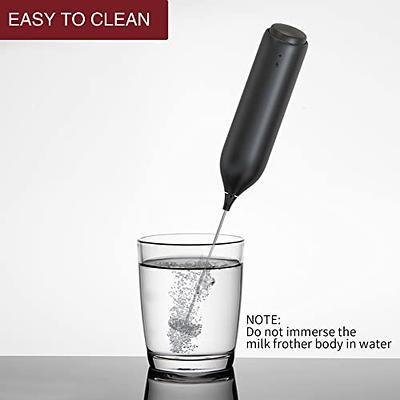 Laposso Milk Frother Rechargeable Handheld Electric Whisk Coffee Frother  Mixer w