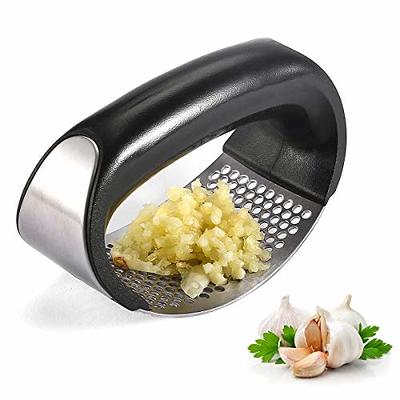 Vintage Meat Press Home Stainless Mincer Garlic Crusher Steel Press Kitchen  Tool Squeezer Masher Kitchen，Dining Bar Garlic Container with - Yahoo  Shopping