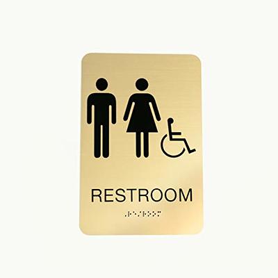 Gender Neutral Bathroom Signs - Gender Neutral ADA Restroom Signs