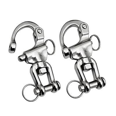 Stainless Steel Swivel Eye Boat Snap Hook - AISI 316