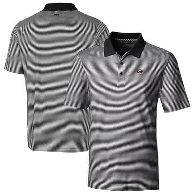 Cincinnati Bengals Cutter & Buck Big & Tall Forge Tonal Stripe Stretch Polo  - Cardinal