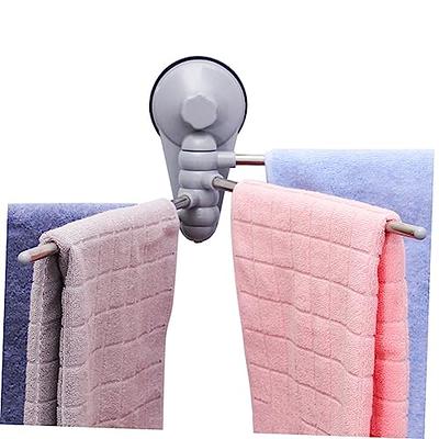 Alipis 2pcs Swivel Towel Rack Suction Cup Towel Bar Wall Swing