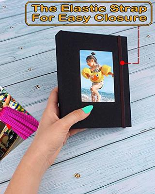 Small Photo Album 4x6 – Clear Pages, Linen Cover with Front Window, Pack of  2, Each Small Album Holds 52 Photos, Small Brag Book Photo Album for 4x6