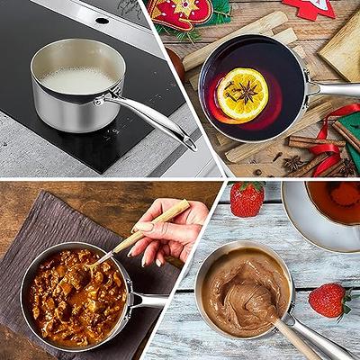 P&P CHEF Small 1 Qt Saucepan, Tri-Ply Stainless Steel Milk Sauce Pan with  Glass Lid, Kitchen Induction Cookware for Cooking Boiling Stewing,  Dishwasher Safe, Silver - Yahoo Shopping