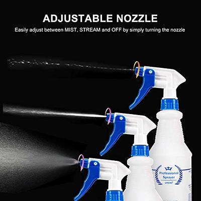 airbee Plastic Spray Bottles 4 Pack 16 Oz for Cleaning Solutions, Planting,  Pet, Bleach Spray, Vinegar, Professional Empty Spraying Bottle, Mist Water  Sprayer with Adjustable Nozzle & Measurements - Yahoo Shopping