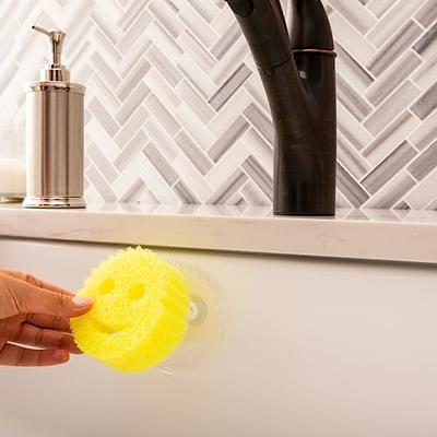 Scrub Daddy Sponge Holder - Sponge Caddy - Suction Sponge Holder, Sink  Organizer for Kitchen and Bathroom, Self Draining, Easy to Clean Dishwasher