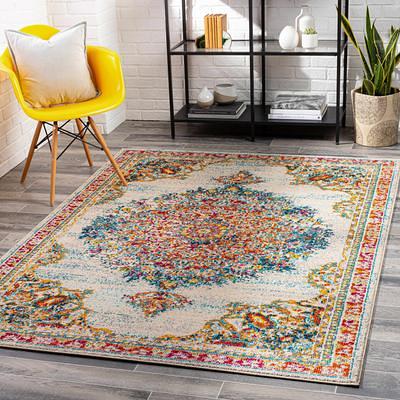 Hauteloom Urpi Rose & Brown Washable Area Rug