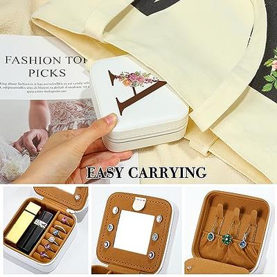 Travel Jewelry Case for Women Fashion initial Jewelry Case Travel